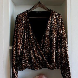 Zara sequin top